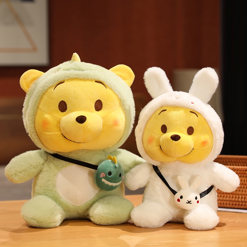 Hàng Có Sẵn Trong 24Winnie The Pooh Đồ chơi sang trọng Winnie Cosplay Khủng long Unicorn Búp bê sang trọng Dễ thương Unicorn Bear Gối sang trọng cho trẻ em