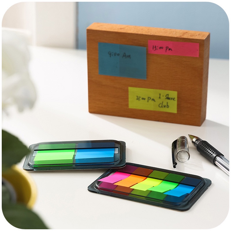 1 Miếng Giấy Dán Ghi Chú Màu Dạ Quang Loại C6779