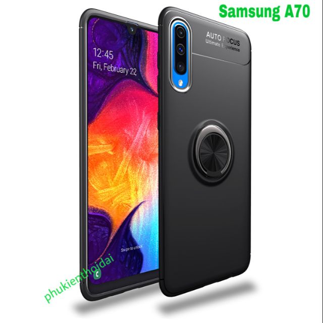 Ốp lưng Samsung A70 chống sốc giá đỡ kiêm nhẫn hút ô tô hiệu Auto Focus siêu bền