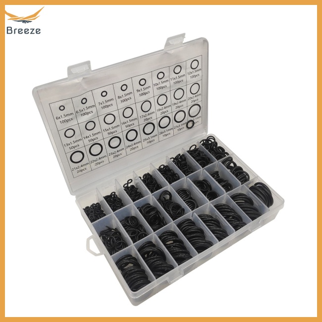 Set 1200 Vòng Đệm Cao Su 24 Kích Cỡ Chịu Nhiệt Cao Chống Thấm Nước