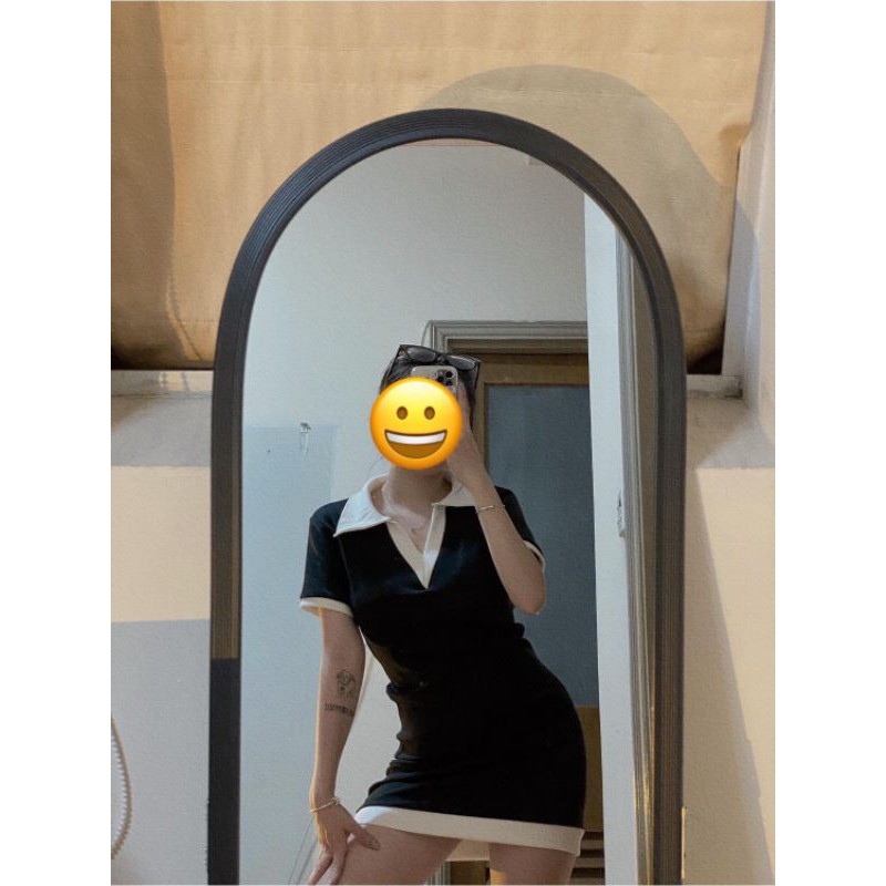 Váy polo body tay ngắn [ẢNH THẬT CUỐI] Chất len tăm co dãn cực xịn xò và cực tôn dáng- FREESHIP | BigBuy360 - bigbuy360.vn