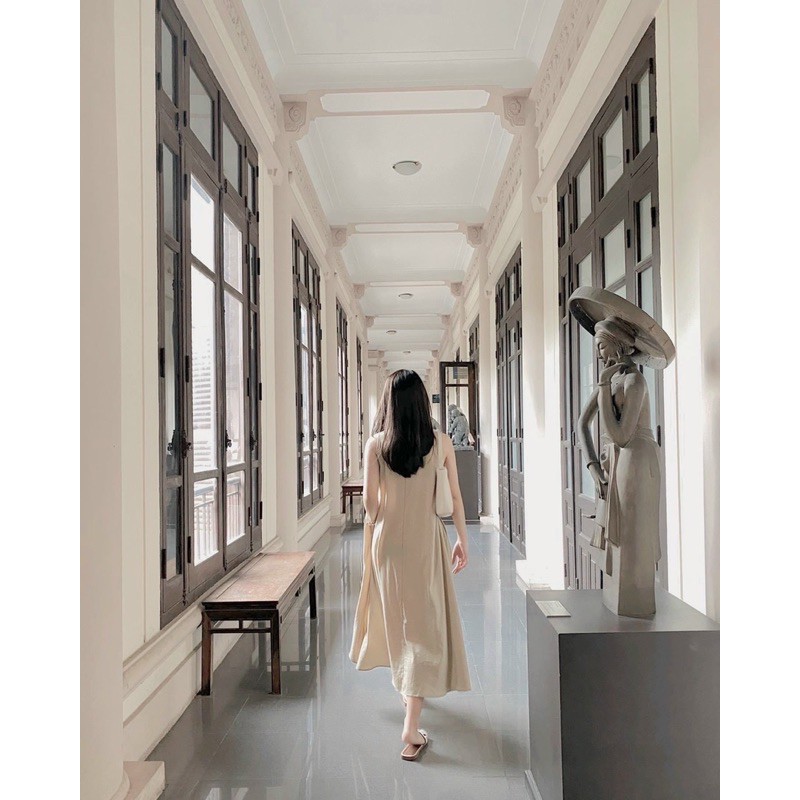 Váy suông đũi ULZZANG xinh | BigBuy360 - bigbuy360.vn