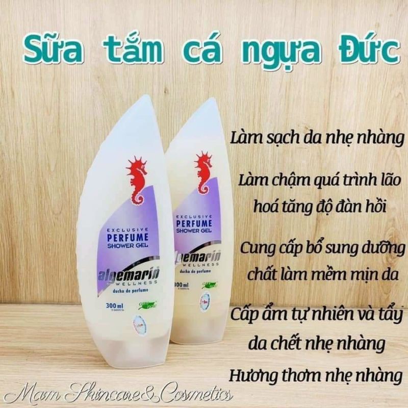 sữa tắm cá ngựa thái lan thơm nức mũi 300ml 105k /1 chai mỗi lần tắm như là tưới nước hoa trên người thế này bảo sao cha