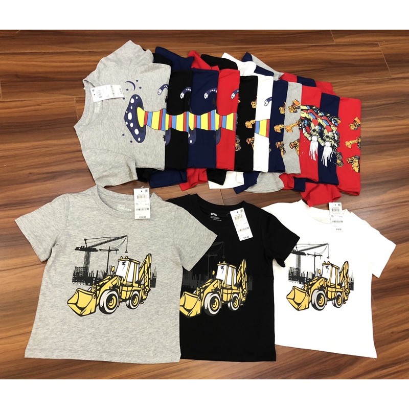 Set 3 áo cộc tay hãng Epic dư xịn cho bé trai