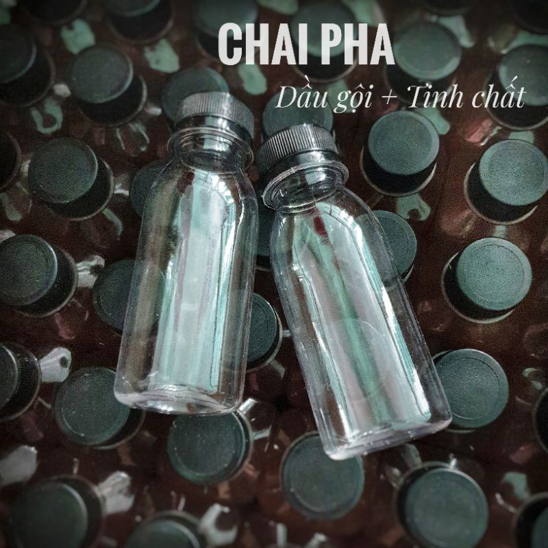 [Loại dày] CHAI NHỰA / LỌ NHỰA 100ml dùng để pha hỗn hợp Dầu gội và Tinh chất thảo mộc