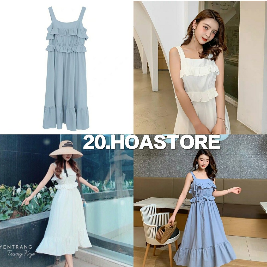 VÁY 2 DÂY TẦNG BÈO ULZZANG