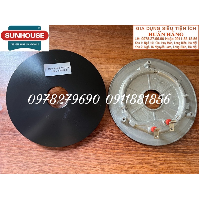 Ruột Nồi cơm, mâm nhiệt, cảm biến nhiệt điện tử Sunhouse mama 1.8 lít SHD8903