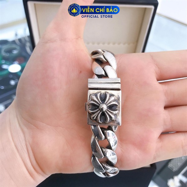 Đồng hồ dây bạc nam dây đeo chất liệu bạc Thái S925 thương hiệu Viễn Chí Bảo C100049