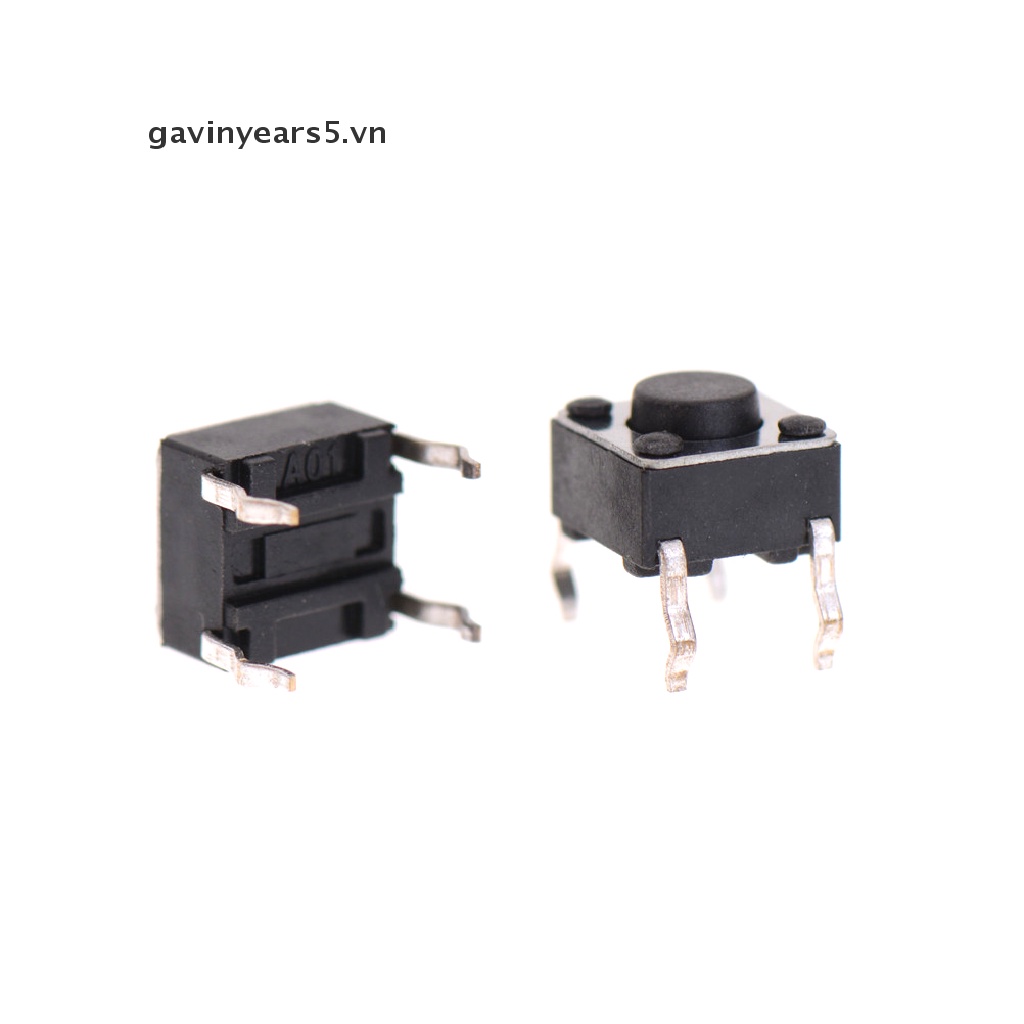 Bộ 100 Công Tắc Nút Bấm 6x6x4.5mm PCB Chuyên Dụng