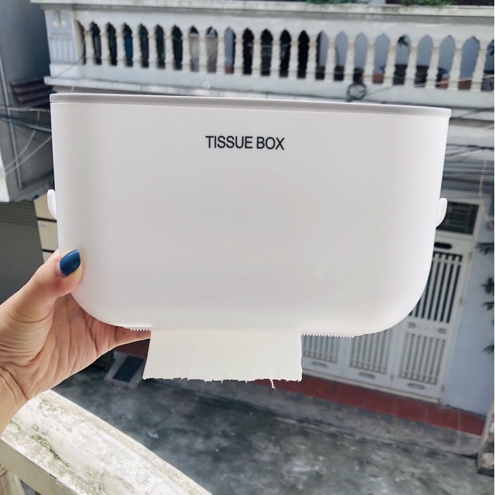 Hộp Giấy Vệ Sinh Dán Tường Chống Nước Bằng Nhựa Cao Cấp Kệ Để Đồ Nhà Tắm Đa Năng Siêu Tiện Lợi Chống Nước Angola_shop