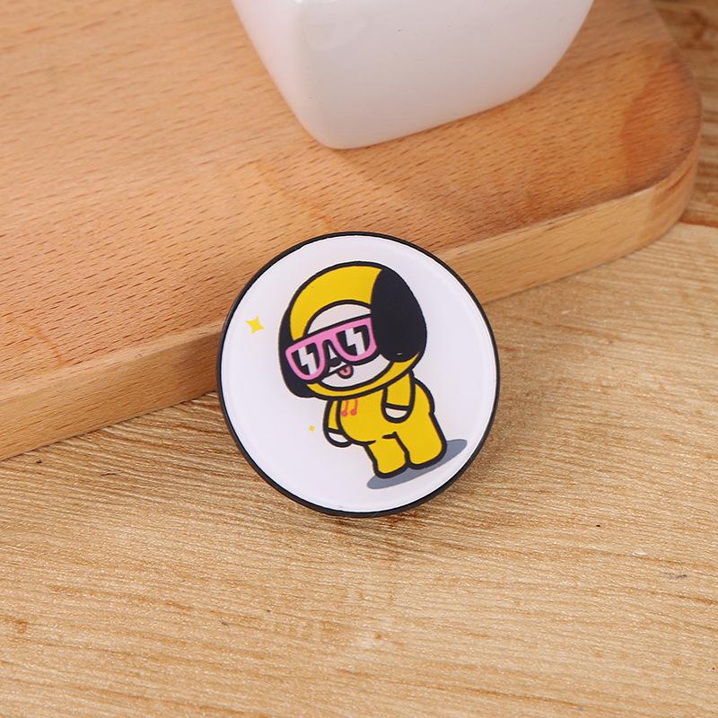 New Round BT21 BTS KPOP Cute Animals Tata Air bag Phone Holder Phone Bracket Dây điện thoại di động | BigBuy360 - bigbuy360.vn