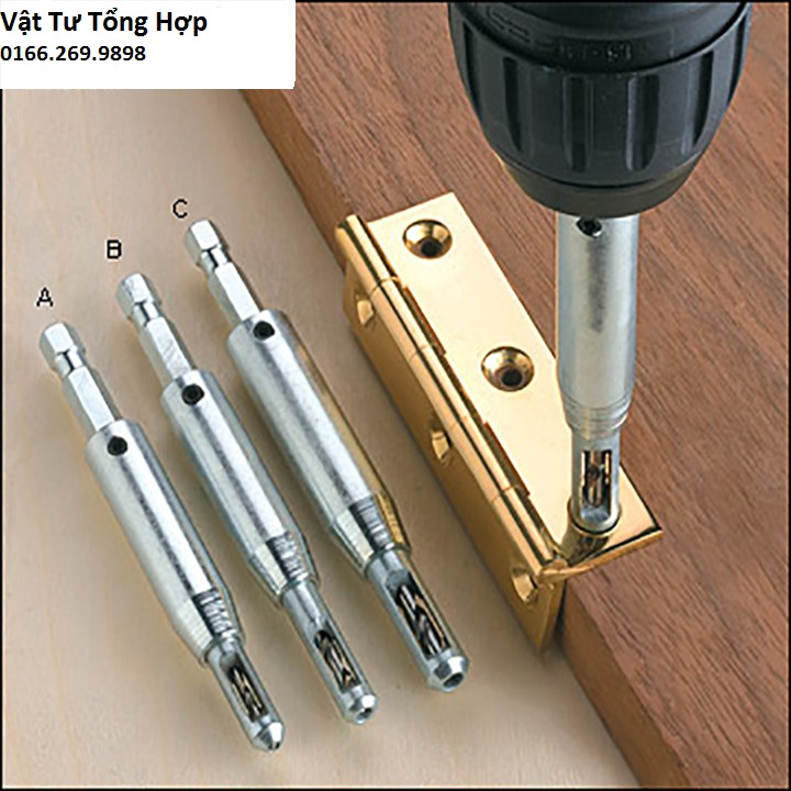 Bộ 4 mũi khoan bản lề