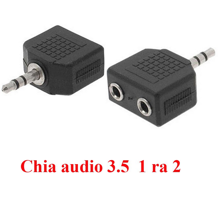 [Mã ELHACE giảm 4% đơn 300K] Jack nối 2 đầu 3.5mm âm - jack chia 1 ra 2 ngõ audio 3.5mm