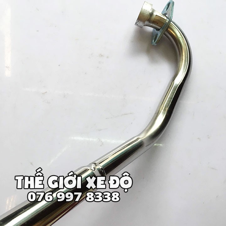 Cổ pô exciter 4 số đời đầu INOX 304 hàn pô zin cho ex 2006 - 2010