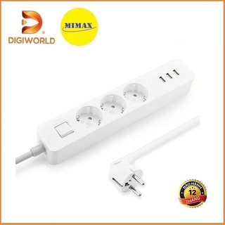 Ổ Cắm Điện Thông Minh Xiaomi Mi Power Strip 3 USB 3 Outlet Global - NRB4030GL - Hàng Chính Hãng - Bản Quốc Tế - Digiword