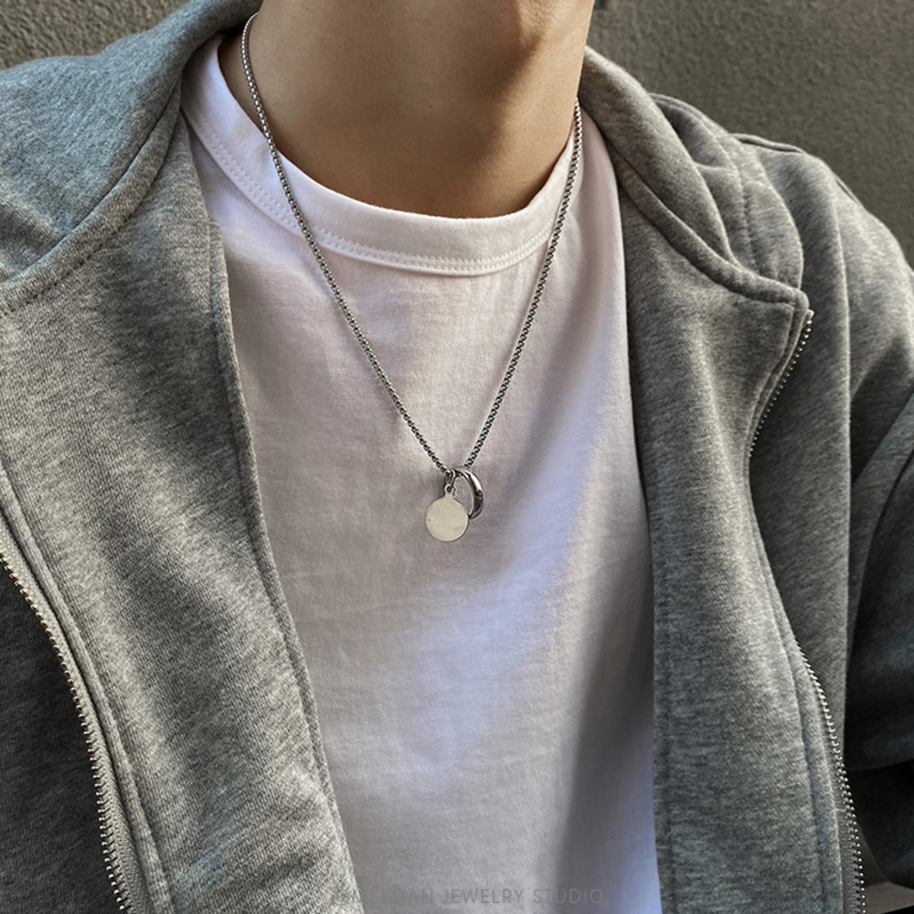 vòng cổ Thép Titan Phong Cách Hiphop Đường Phố Cá Tính