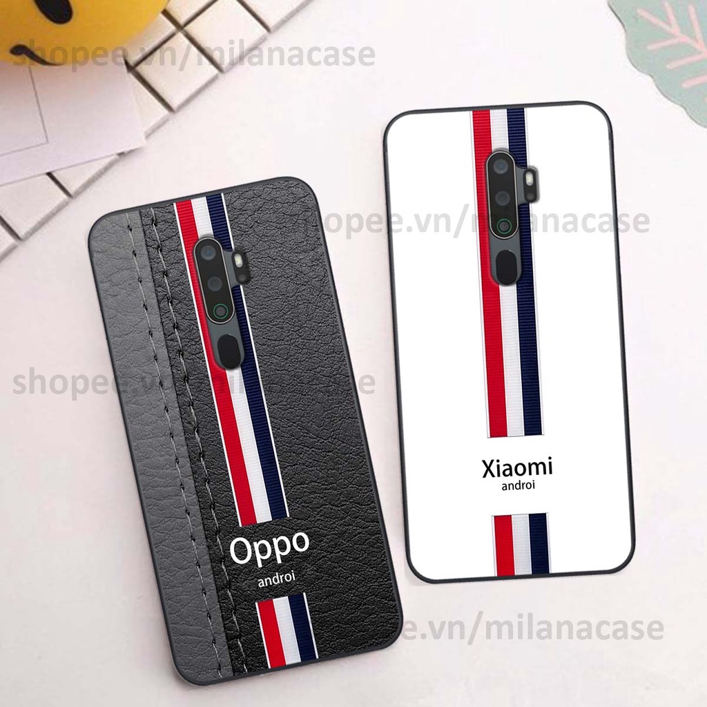 Ốp Oppo A5 2020 / A9 2020 in giả da phong cách thể thao, cá tính, thời trang