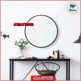 Gương tròn treo tường d40 d50 d60 viền nhiều màu mịnt store