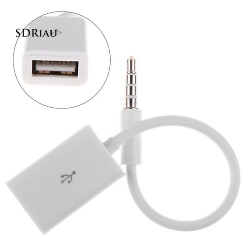 Cáp Chuyển Đổi Âm Thanh Mp3 3.5mm Sang Usb 2.0 Cho Xe Hơi