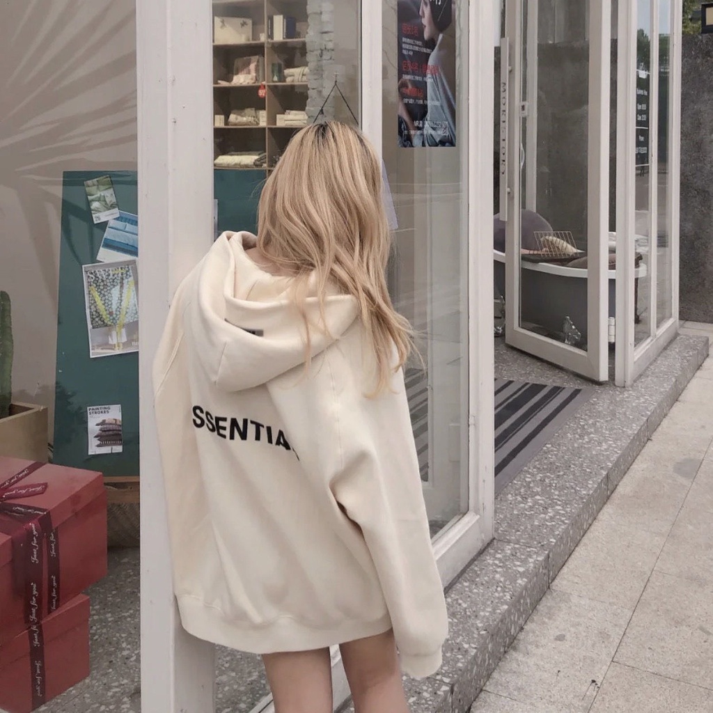 Áo khoác hoodie ESSENTIAL cực xinh lot bông dày dặn | BigBuy360 - bigbuy360.vn