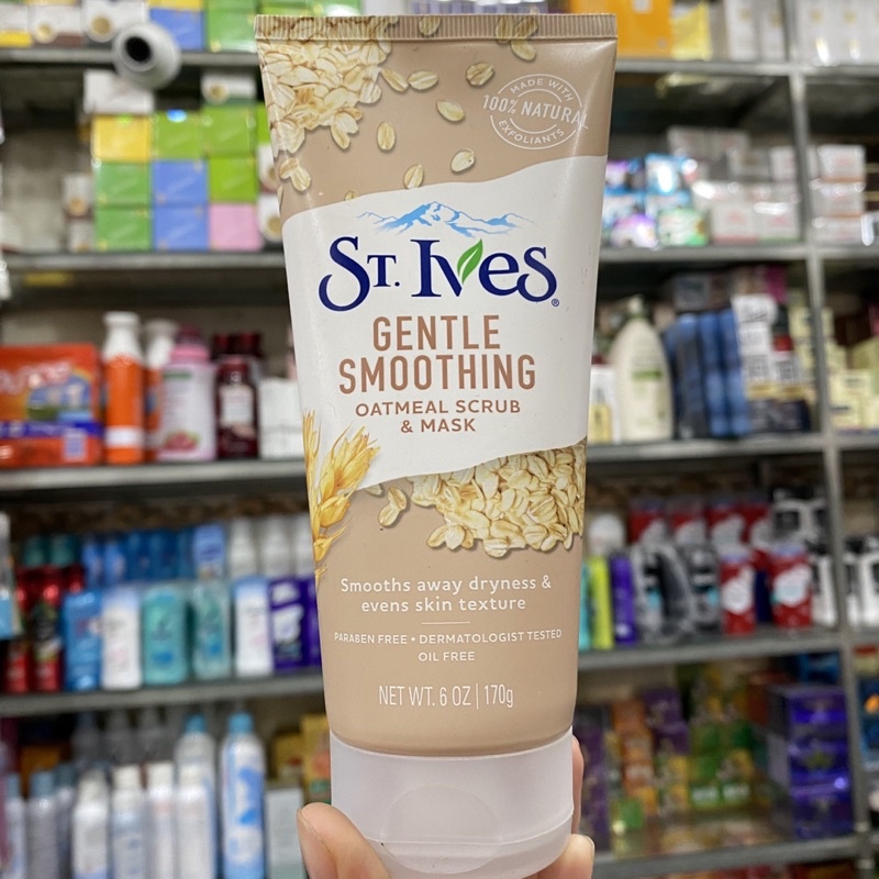Kem tẩy tế bào chết St Ives Oatmeal Scrub and Mask 170g