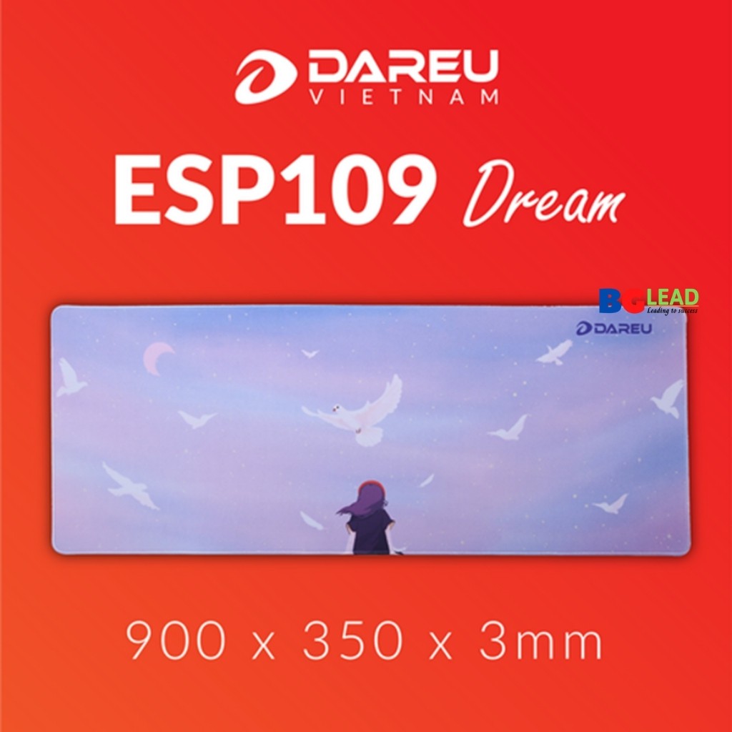 Bàn di chuột cỡ lớn DAREU ESP 109 DREAM|PINK|SWALLOW kích thước 900x350x3