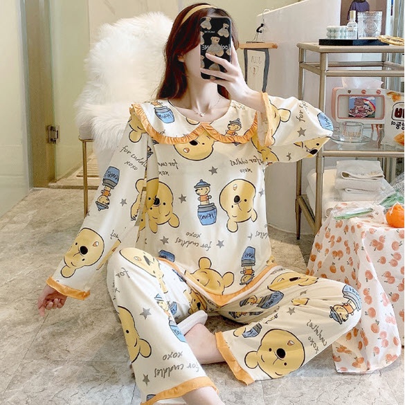 Quần áo bầu mặc nhà, Đồ bộ cho mẹ sau sinh và cho con bú CỔ BÈO hàng Quảng Châu mặc mùa hè, thu đông Bigsize đẹp giá rẻ