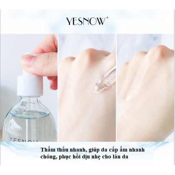 Tinh chất dưỡng ẩm cấp nước phục hồi da HA YESNOW Yingxue Hyaluronic Acid [100ml/chai] | BigBuy360 - bigbuy360.vn