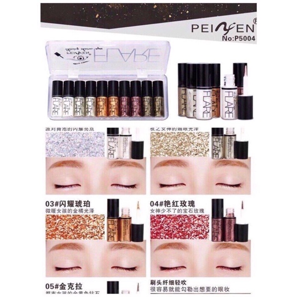 Kẻ Mắt Nước Nhũ Kim Tuyến BLACK STYLE Flare Shining Charm Eyes