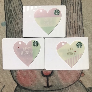 Thẻ Starbucks Hàn Quốc diecut Mỹ Ngày lễ tình yêu năm 2016