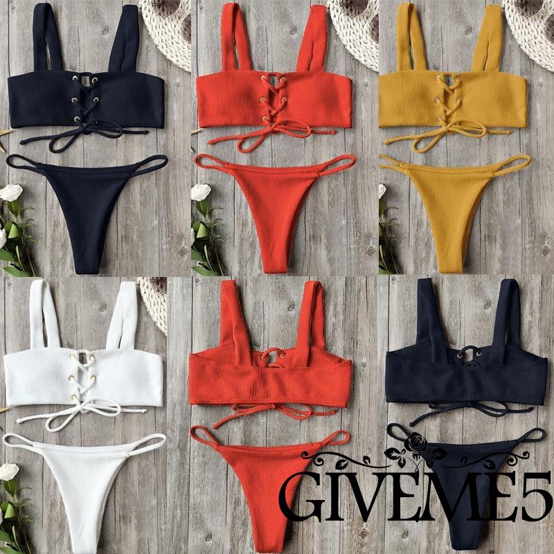 Bộ đồ tắm bikini có mút lót kiểu VGE cho phái nữ