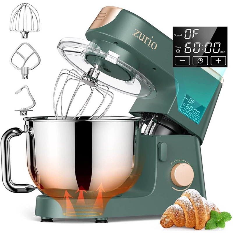 Máy nhào bột Zurio 6.5L 1500W có chức năng ủ bột và hẹn giờ - Phiên bản mới nhất 2022