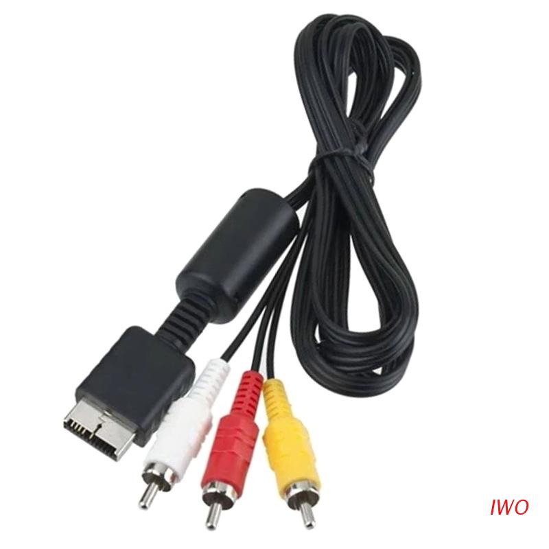 Dây Cáp Âm Thanh Video AV Với 3 Cổng RCA TV Dành Cho Sony PS2