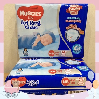Tã dán sơ sinh Huggies NB74