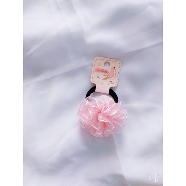 Cột Tóc Hoa Pom Pom Xinh Cho Bé