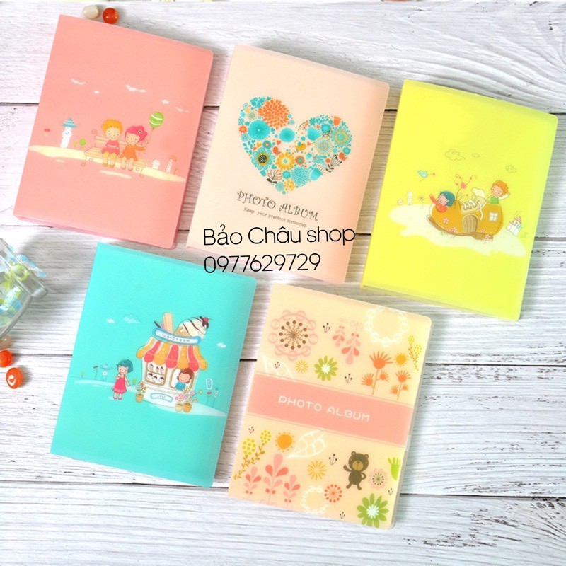 Album ảnh 9x12 Bìa Nhựa Đựng Được 52 Tấm Đẹp Nhiều Mẫu