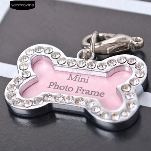 Mặt Dây Chuyền Hình Xương Chống Thất Lạc Cho Thú Cưng