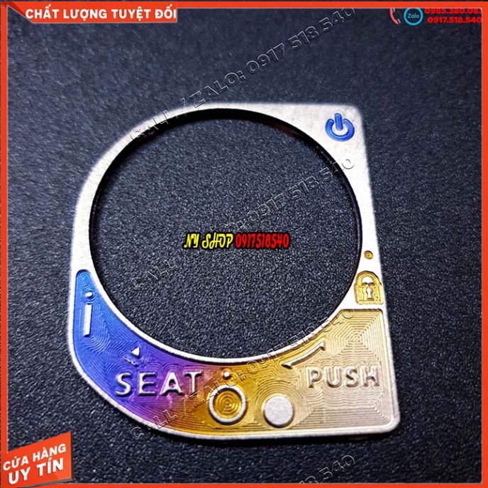 Ốp ổ khóa smartkey titan cho Sh 2016 - SH 2020 - Sh 2021 - SH 2022 , SH MODE, PCX.... Ảnh thật Sp