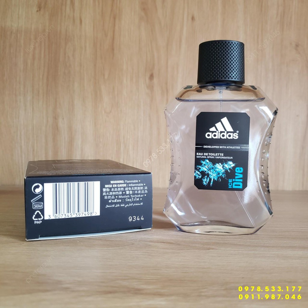 Nước hoa nam Adidas Ice Dive EDT 100ml (chính hãng)