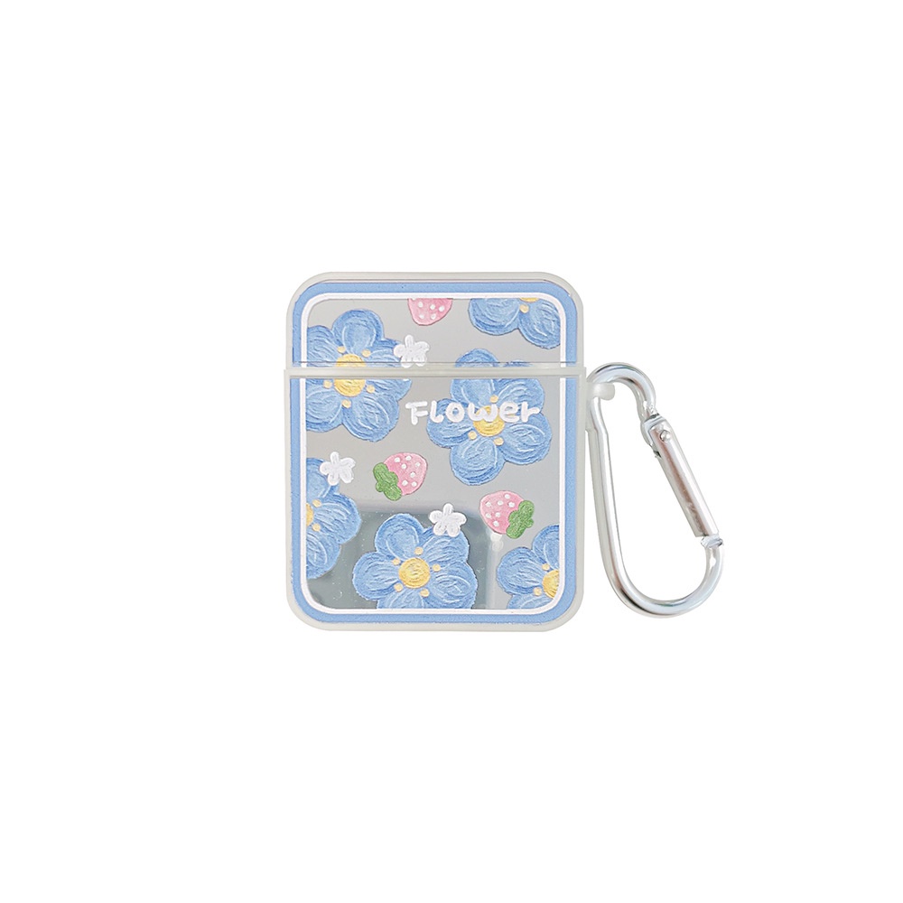 Ốp Bảo Vệ Hộp Đựng Tai Nghe Airpods 1/2 pro Thế Hệ 3 Họa Tiết Hoa Tráng Gương Xinh Xắn-Rk Case-III