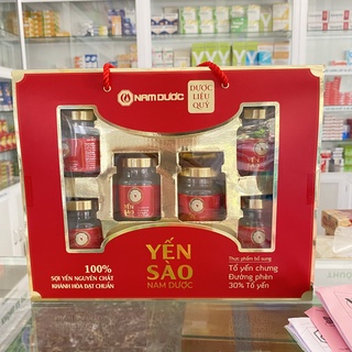combo 6 lọ Yến sào nam dược (yến chưng đường phèn- hồng sâm đông trùng)