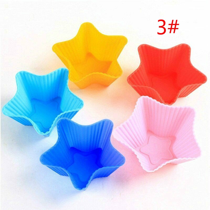 2 / 12pcs Kitchen Silicone Cupcake Baking Liner Cake Mold