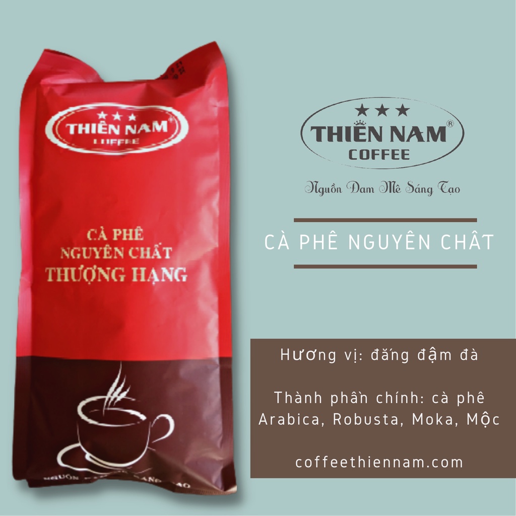 Cà phê thượng hạng Aribica, Robusta, Moka nguyên chất 100% rang xay truyền thống THIÊN NAM 500GR( Date mới nhất) | BigBuy360 - bigbuy360.vn