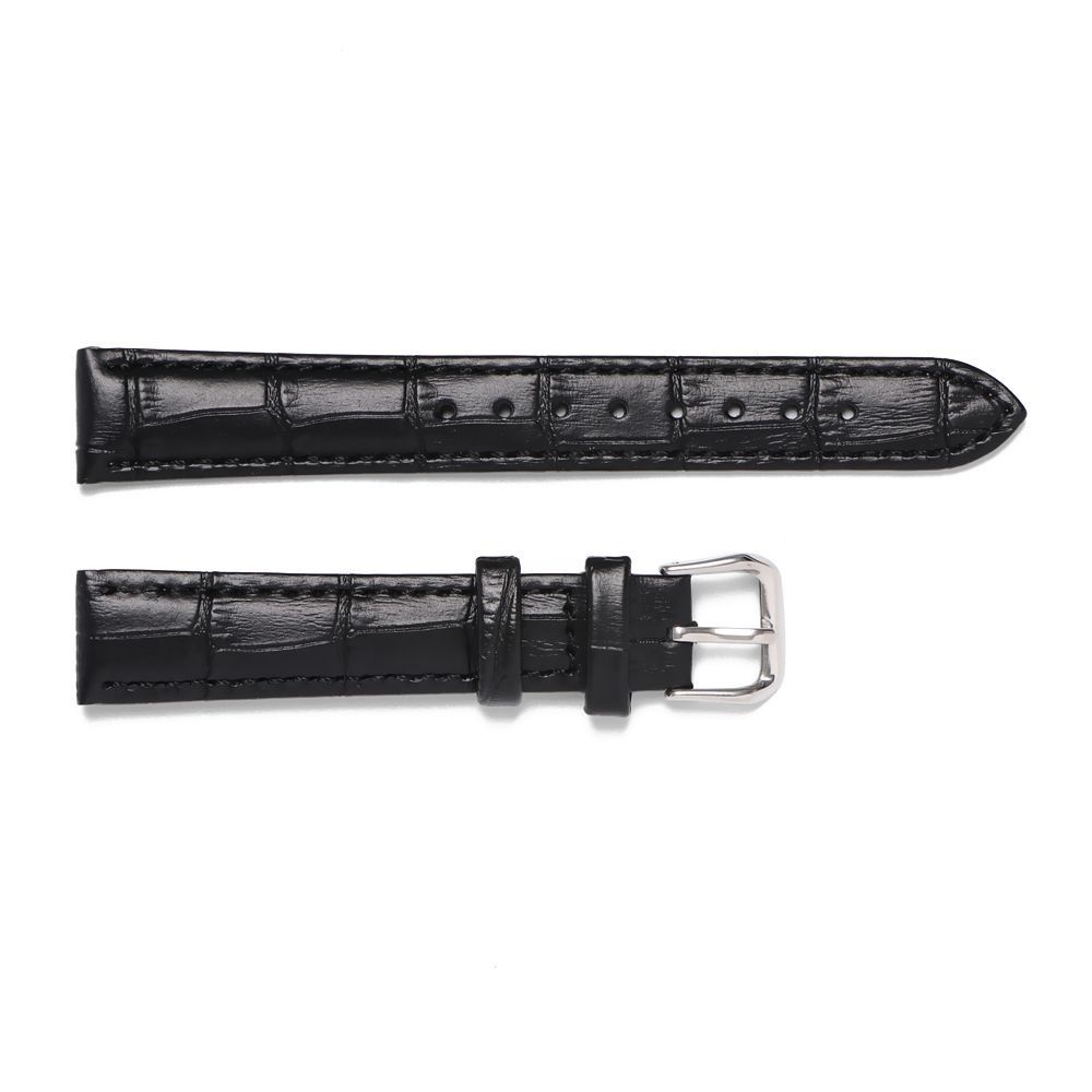 Dây đồng hồ đeo tay bằng da mềm khóa thép phong cách vintage 16mm 20mm 22mm