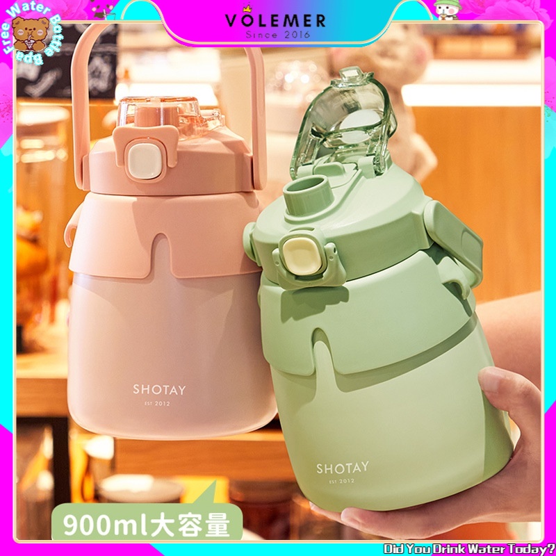 Bình đựng nước bằng thép không gỉ 316 kèm dây đeo tiện dụng cho học sinh