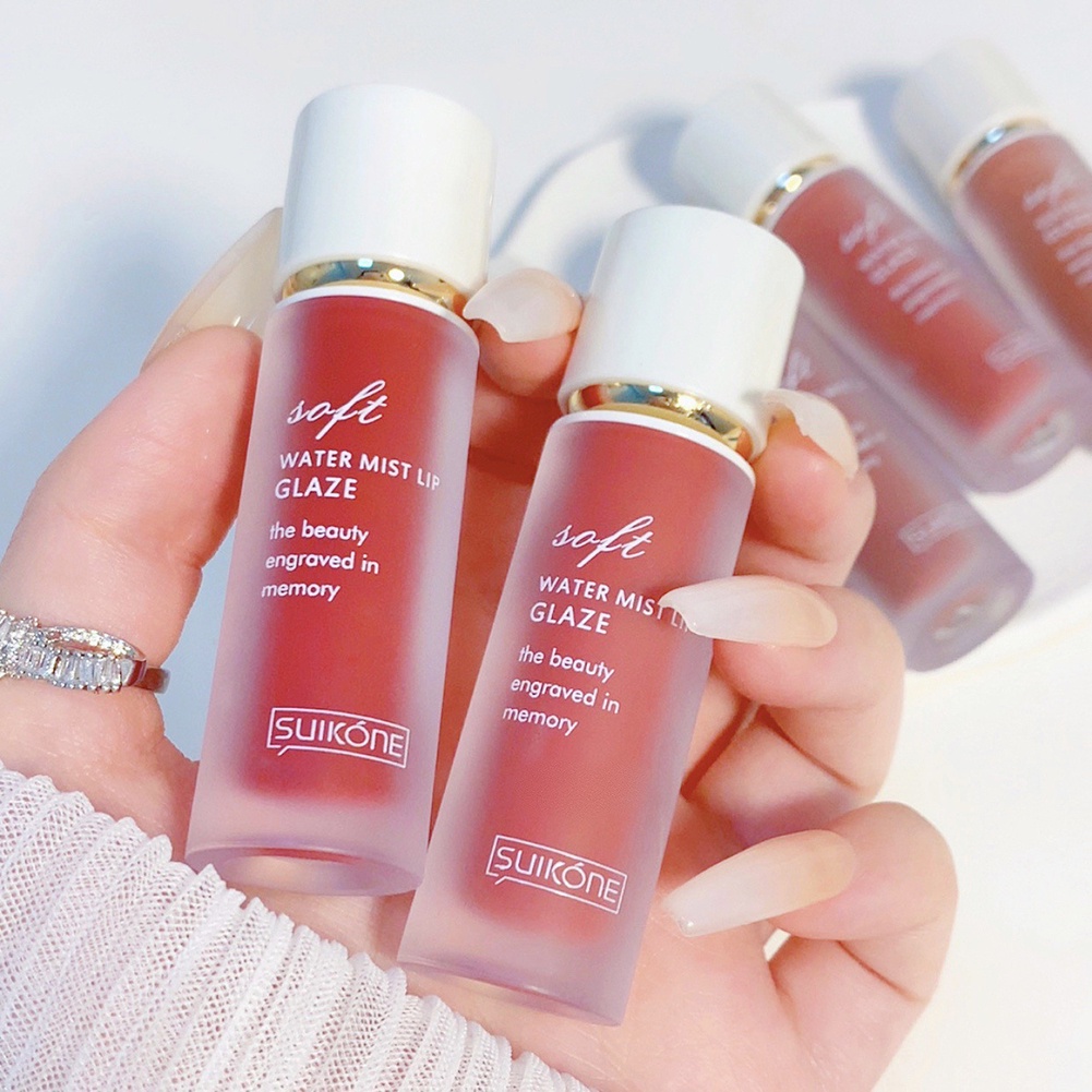 [Hàng mới về] Son bóng nhung lì dạng lỏng không gây khô môi màu sắc thời trang lâu trôi cho học sinh