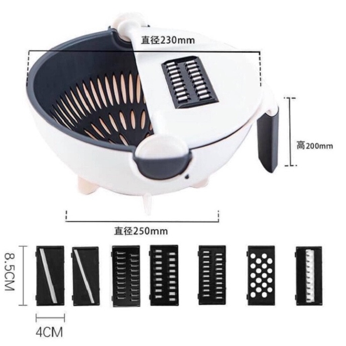 Rổ nạo rau củ đa năng,Cực kỳ tiện lợi, không lo đứt tay, nạo bào sợi, nạo vỏ,thái lát, không sợ đứt tay