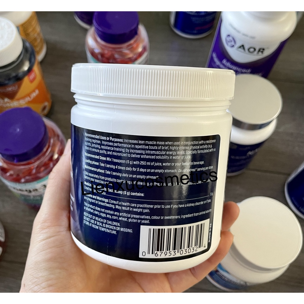 Bột bổ não, tăng cơ 4EverFit Creatine Monohydrate 300g&500g, 60&100 servings, Hsd 2025