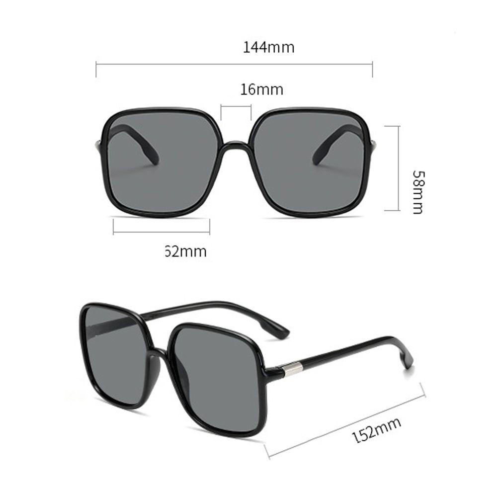 Kính Mát Gọng Vuông Lớn Phong Cách Vintage Dành Cho Nam Nữ