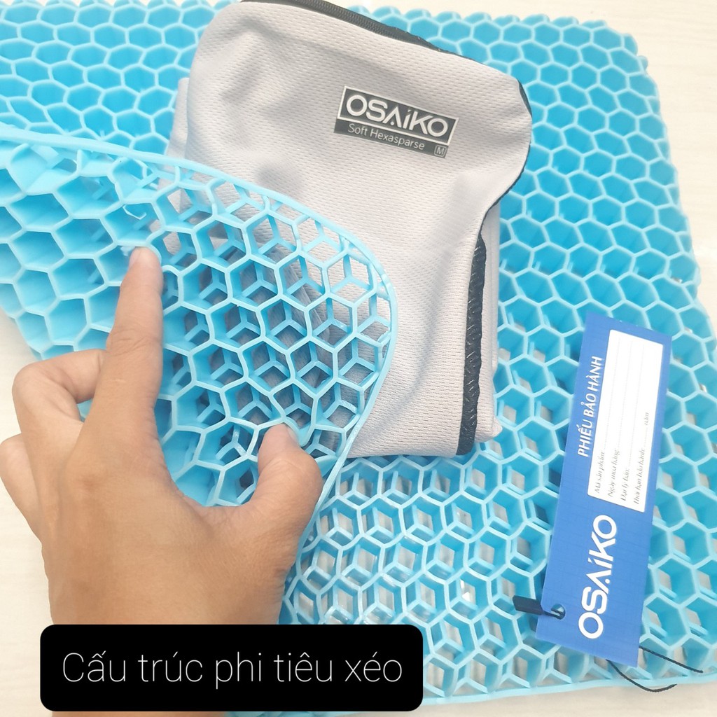 Đệm ngồi ghế làm việc Gel lưới 3D thoáng khí tuần hoàn tiện lợi ngồi ghế văn phòng, ngồi thiền, lót ngồi bệt